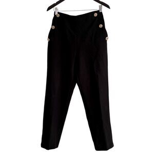 Zara High Rise Trousers Gold Hardware EUC